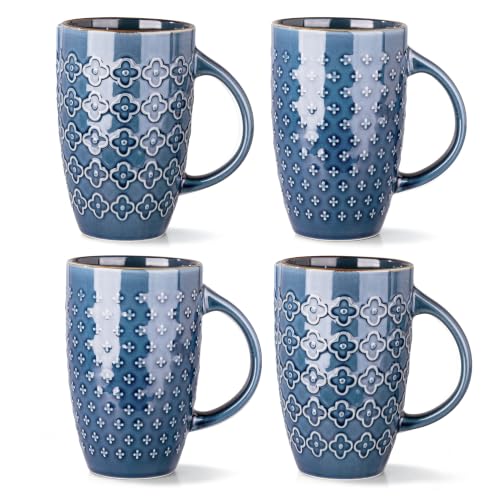 AmorArc Large Coffee Mugs Set of 4, 20oz Tall Coffee Mugs Set