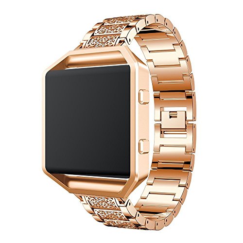 Correa compatible para Fitbit Blaze con marco de acero inoxidable miniatura 2