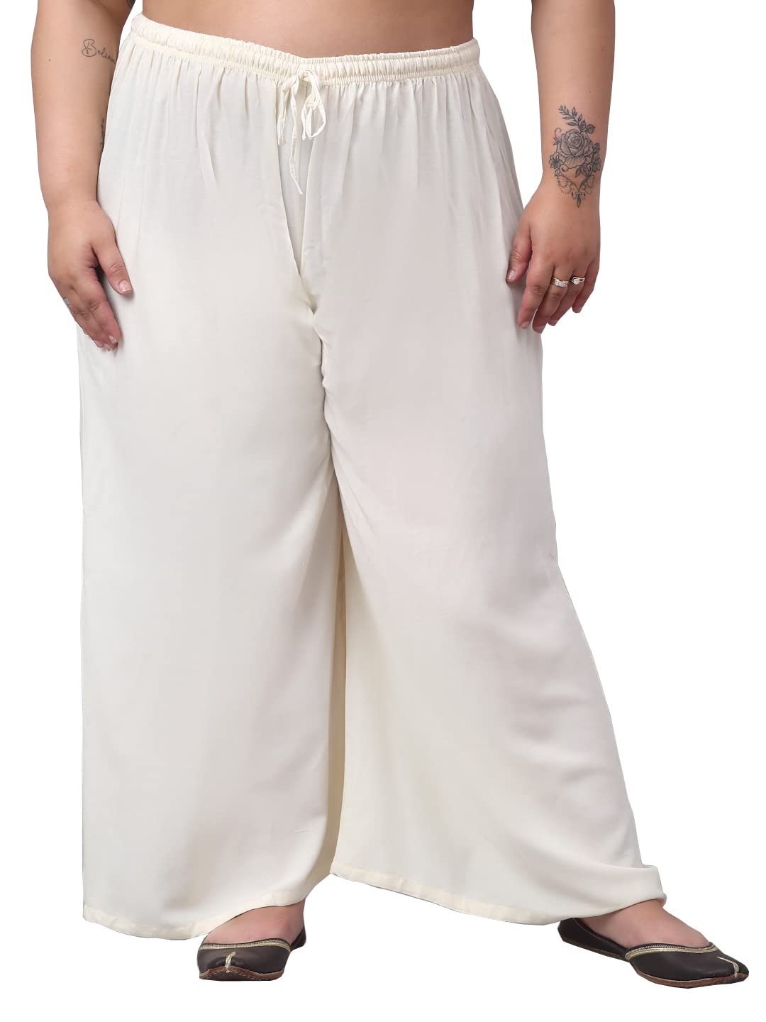 Plus Size Rayon Solid Relaxed Loose Fit Palazzo for Women's and Girls (Available Size S,M,L,XL,3XL,4XL,5XL,6XL,7XL,8XL,9XL,10XL,