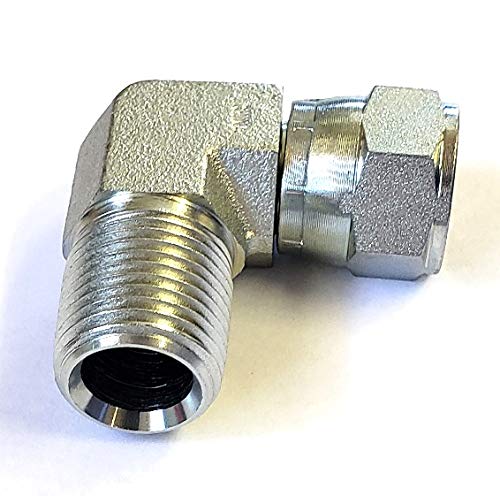 AF C5406-08-08 - 1/2 Male Pipe (.840''-14 Threads) x 1/2 Female JIC (3/4''-16 Threads) - 90° Male Swivel Elbow