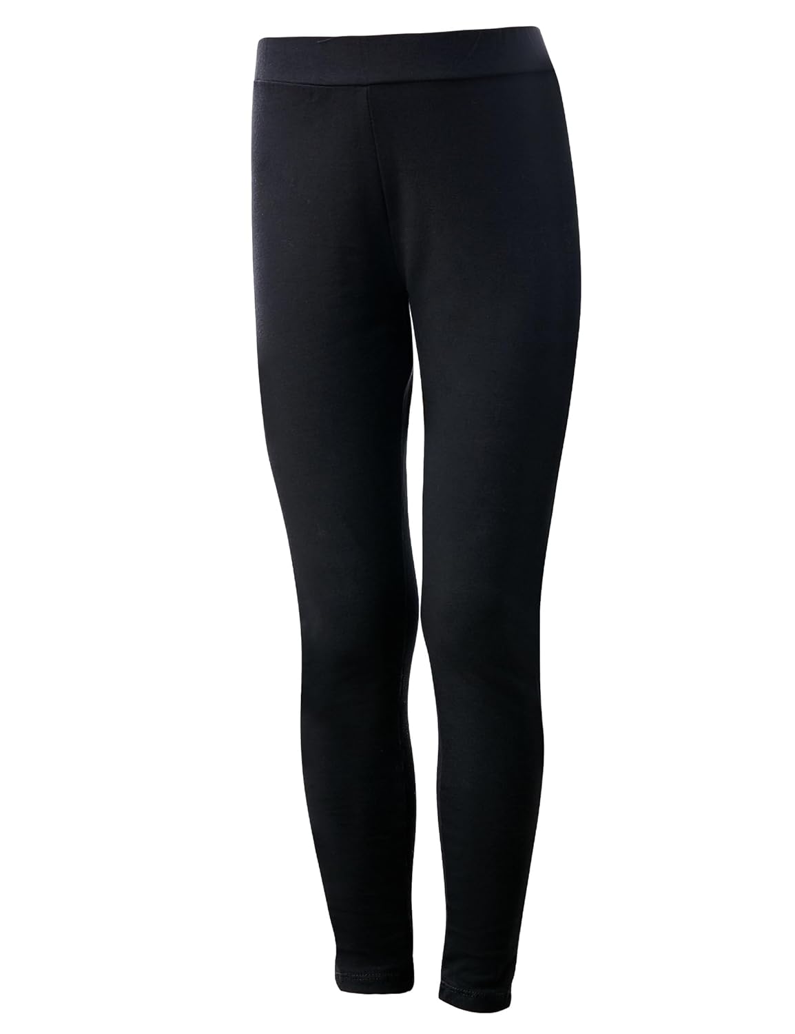 Calça legging feminina preta atlética de dança infantil para treino de balé