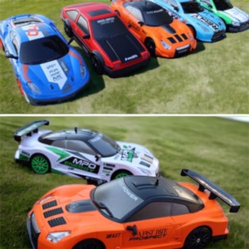 Carro Carrinho Controle Remoto Drift 4x4 Rodas Extras, Cones - Bateria Recarregável Brinquedo