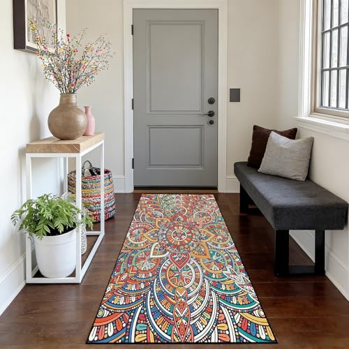 Alfombra de pasillo moderna lavable y resistente para dormitorio y salon 7