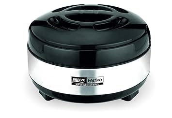 Breeze Casserole Festive Stainless Steel with Plastic Cover and Bottom 2500