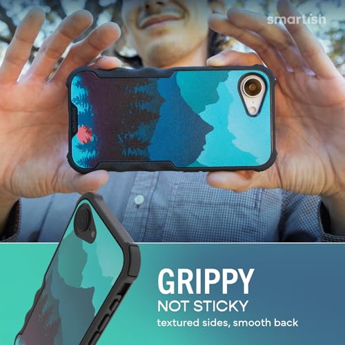 Image of Smartish iPhone 17e /16e MagSafe Case - Gripzilla Protective Magnetic Case for Men [Rugged + Tough] Military Grade Heavy Duty Grip Armor - Drop Tested for iPhone 17e /16e - Moving Mountains
