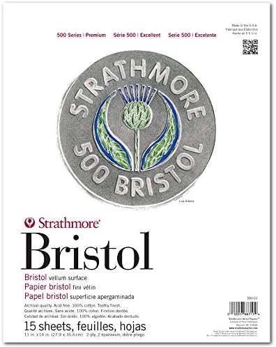 Strathmore (580-62 500 Series Bristol, superficie de vitela de 2 ...