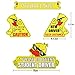 SINGARO New Driver Magnet for Car, 3pcs Cute Duck Car Magnets Student Driver Sign,Car Bumper Student Driver Reflective Sign,Car Exterior Accessories