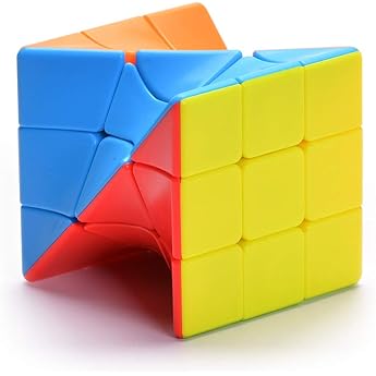 Yealvin Twisty Skewb Cube Twisty Puzzle for Intelligence Development Brain Teaser