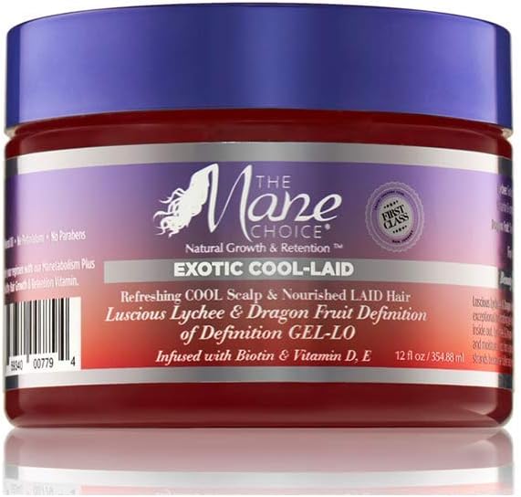 Mane choice exotic cool-laid definition gel-lo luscious lychee & dragon fruit, 12 Ounce