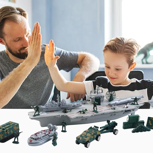 deAO Porte Avions, Maquette de Bateau Militaires Cuirassés avec Soldats – vue 8