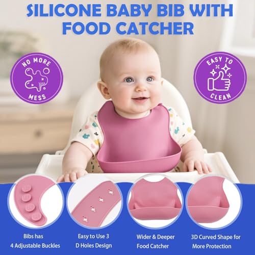 Image of 8 Pcs Silicone Baby Feeding Set | Suction Plate & Bowl | Cup, Spoon & Fork | BPA Free