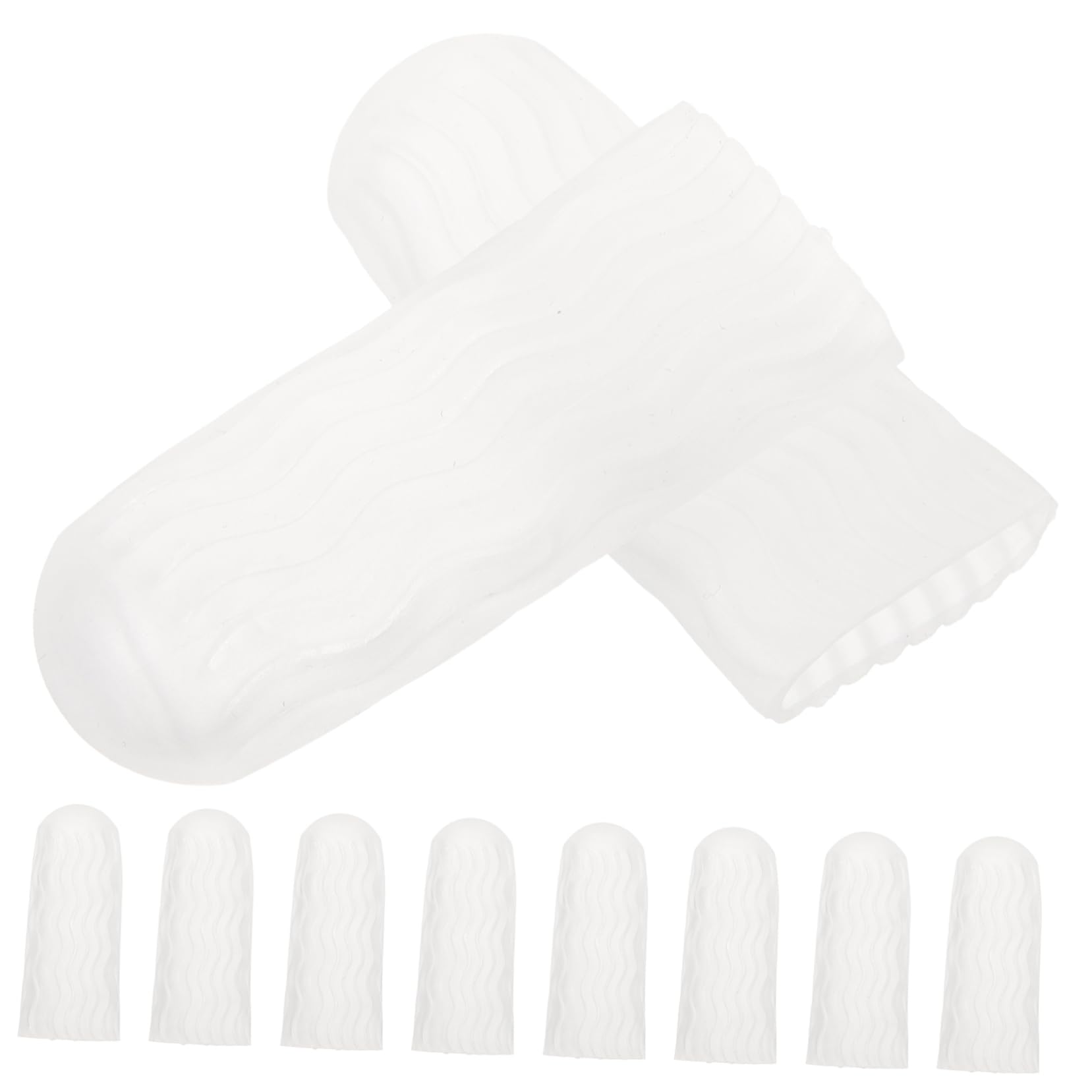 minkissy 10pcs Finger Protector Support Finger Sleeve Finger Covers Finger Cots Small