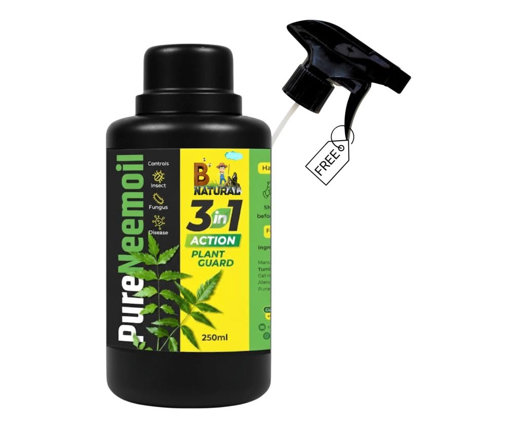 Chipku Pure Cold Pressed Water Soluble Neem Oil 250ml With Free Spray Gun Concentrate For Plants & Garden For Indoor And Outdoor Removes Aphids Fungus Thriphs Mildew For Making 50 Neem Spray Bottles-image-15