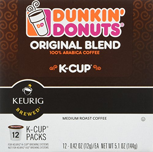 Image of Dunkin' Donuts Original Blend Medium Roast Coffee, 12 K Cups for Keurig Makers