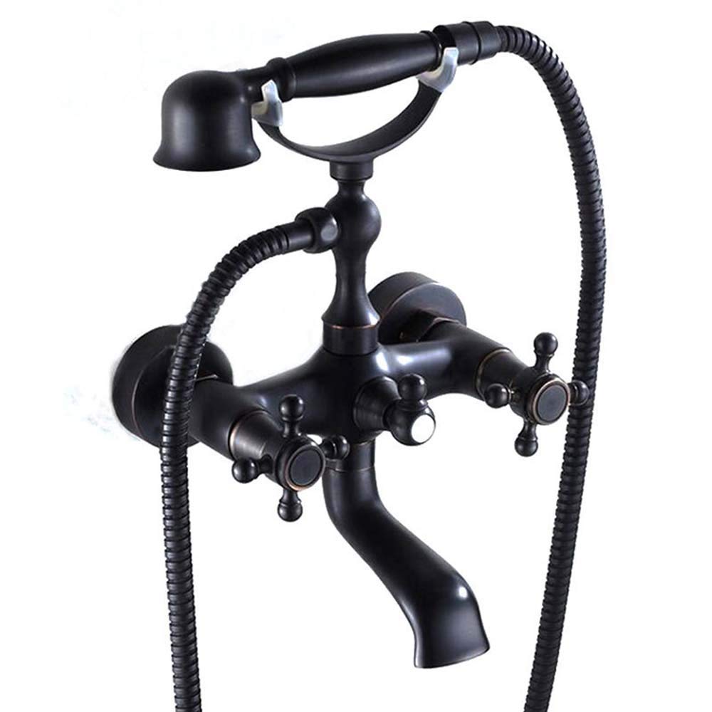 Robinet de Douche de Bain LUNEZY mitigeur classique avec douchette murale