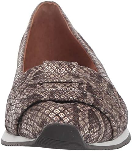 Gentle Souls by Kenneth Cole Women's Luca Straps Flat Slip On Sneaker, Antique Gold, 7 M US | Image 1