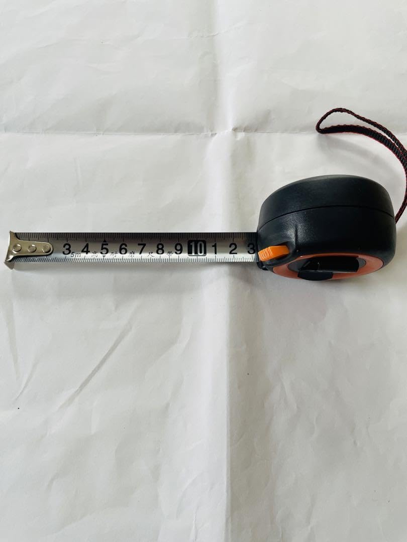 極小スケール 巻尺 メジャー スケール オートロック クリップ 7.5メートル 5m、19mm幅オートロックメジャー⭐️極小 巻尺 メジャー