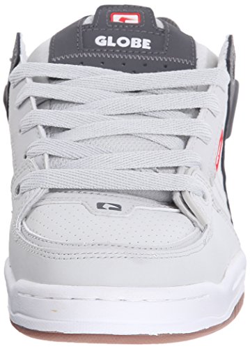 Image of Globe Mens Fusion Skate Shoes, Grey /Charcoal /Red, 14 M US