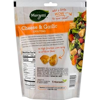 Marzetti Baked Croutons Cheese & Garlic, 5 oz