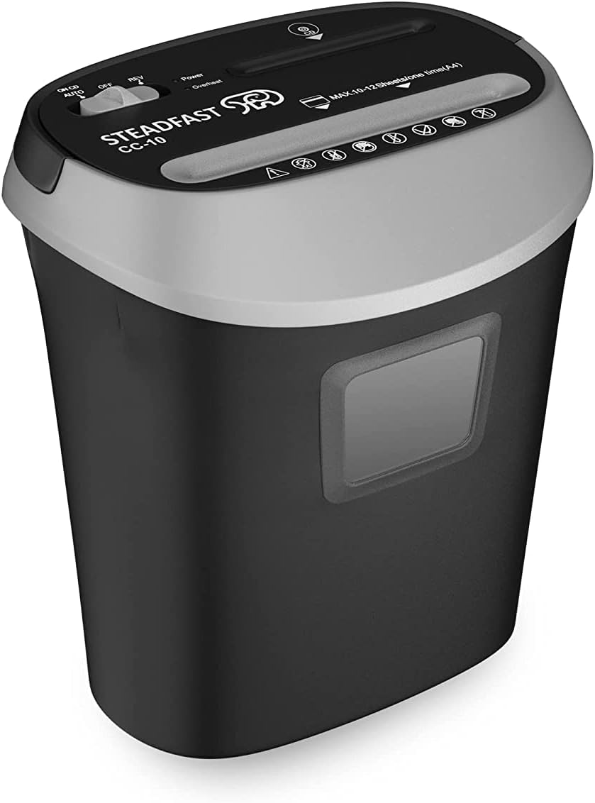 Gobbler 9 Sheet Cross Cut Paper Shredder with CD/DVD and Credit/Debit ...