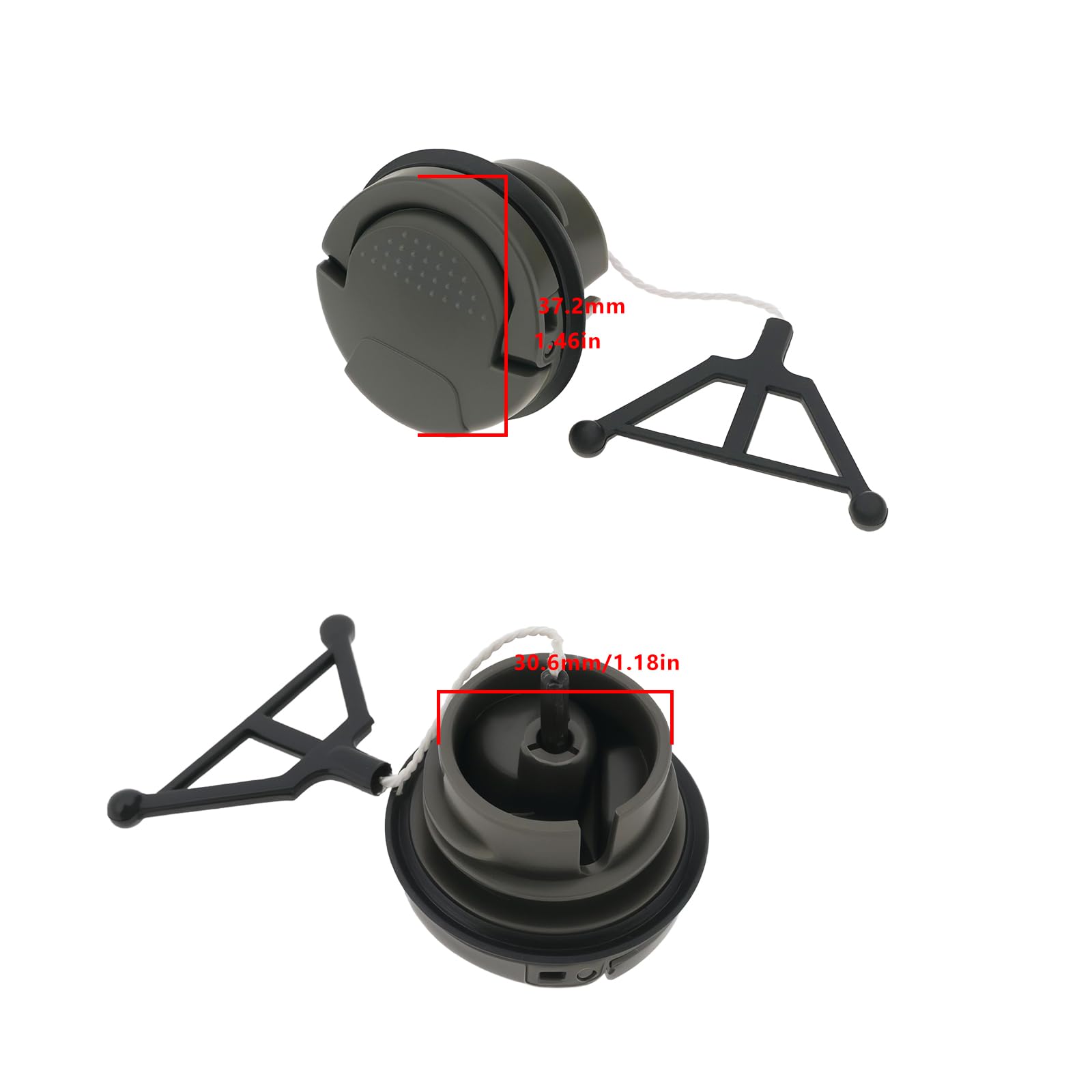Briny River 2pcs Fuel Oil Cap Replacement Part 522 62 00 03 Compatible with Husqvarna 135 Mark II 465 545 550 555 556 560 562 565 572 576 - Image 4