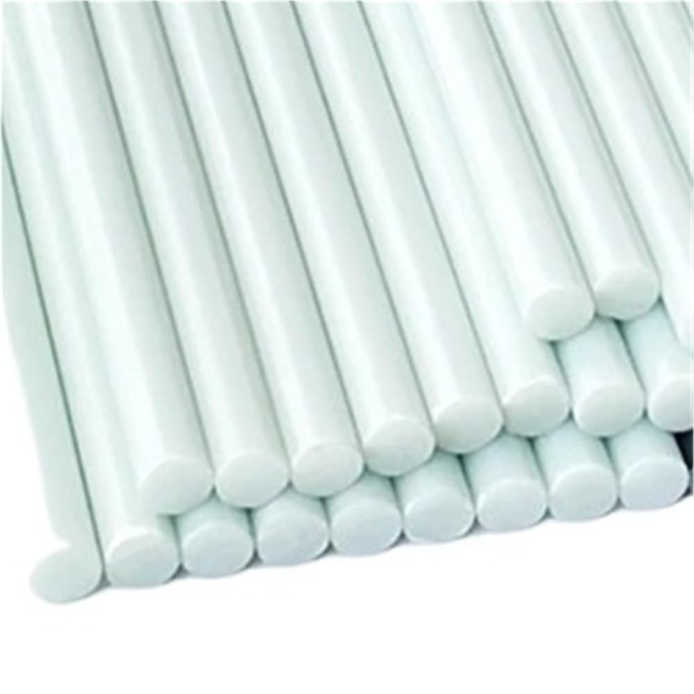 Lot de 10 tiges en fibre de verre blanches – Diamètre: 0,8mm/1mm/1,5mm/1,6mm, longueur: 50cm – Tiges en fibre de verre solides, légères et durables(2.0x500mm)