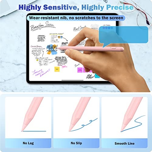 Timovo Stylus Pen For Touch Screens, Compatible With Apple Ipad/Pro/Air/Mini/Iphone/Android Phones/Tablets, High Sensitivity & Fine Point Stylus Universal For Ios & Android Writing & Drawing, Pink #TOP3