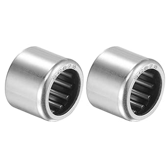 uxcell SCE78 Needle Roller Bearings 7/16-inch Bore 5/8-inch OD 1/2-inch Width Chrome Steel Open End 2pcs