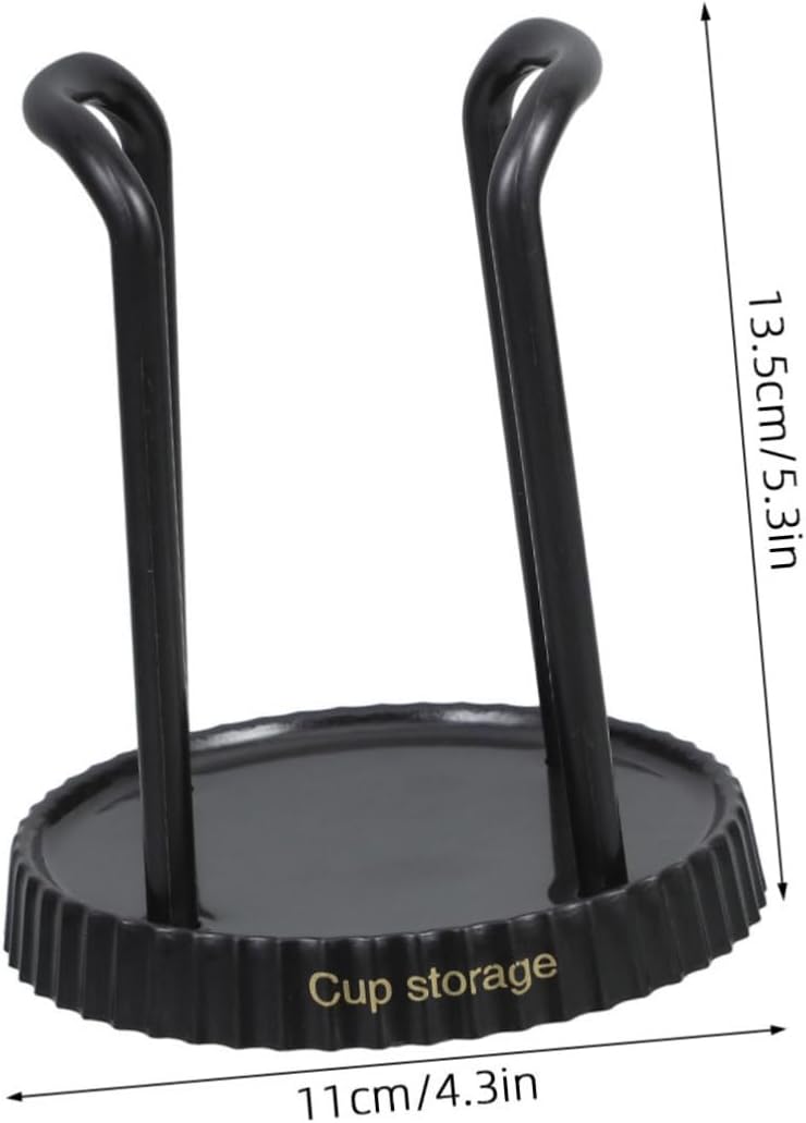 Multifunctional Plastic Cup Holder and Dispenser for Desktop with Compact Design Cup Storage Organizer for Bathroom Vanity Office Desk and Coffee Station