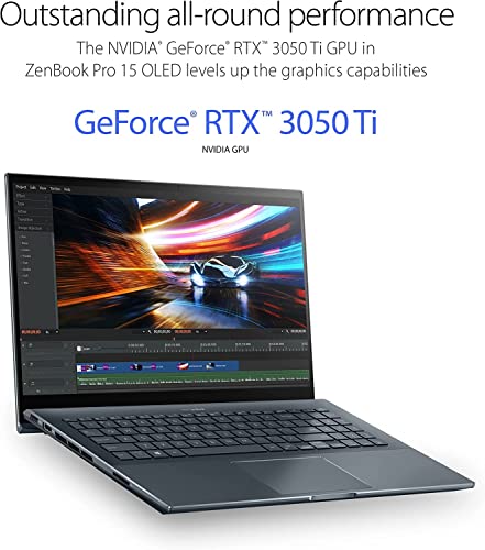 Asus Zenbook Pro 15 Um535 Oled 15.6" Fhd Touchscreen (Amd Ryzen 7 5800H , 16Gb Ram, 1Tb Ssd, Geforce Rtx 3050 Ti, 8-Core Beat I7-11370H) Business Workstation Laptop , Up To 18 Hrs Battery, Win 11 Pro #TOP5