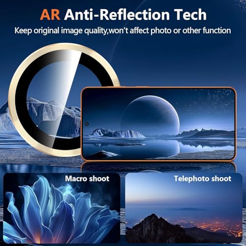 Image of Camera Lens Protector for Samsung Galaxy S26 Ultra, AR AF Coated 9H Tempered Glass Camera Guard, Anti Drop, Scratch Resistant Camera Lens, Case Friendly Waterproof Heavy Duty UHD Clear Camera Cover