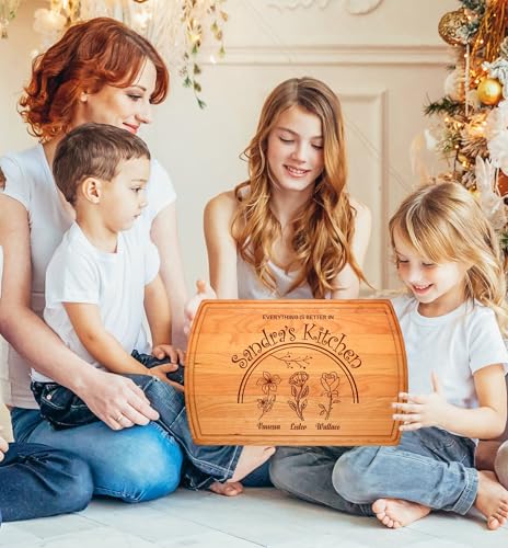 Tabla de cortar rectangular de madera personalizada miniatura 4