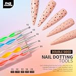 FANDAMEI Nail Art Tools, Nail Brush, 15 PCS Nail Art Brushes, 5 PCS Nail Dotting Tool, Nail Stand, Nail Holder For Painting Nails, Press On Nail Stand, Nail Tools, Nail Design Tools - Image 5