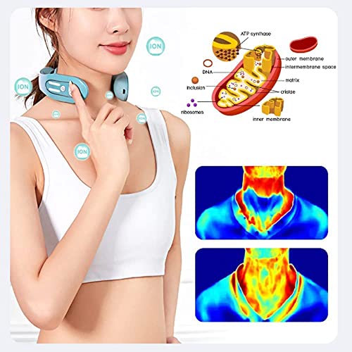 Finndeen 2023 Lymphatic Drainage Massager, Ems Neck Acupoints Lymphvity Massager Device, 12 Modes Neck Massager Portable Lymphatic Relief Neck Massager For Pain Relief Deep Tissue (1-Pc) #TOP2