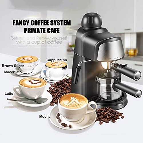 Ekspres do espresso z spieniaczem mleka, ekspres do kawy 240 ml, idealny do Cappuccino, Latte, Mocha i espresso