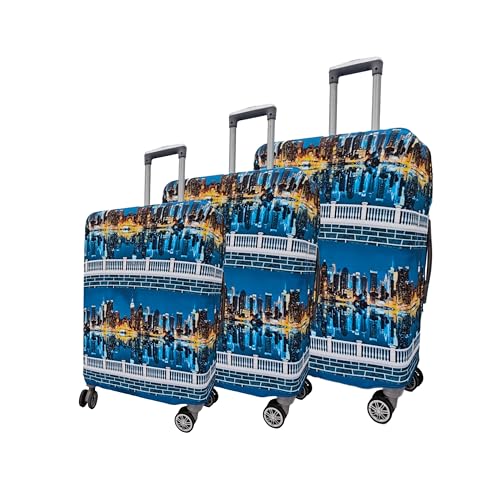 Image of Printed Travel Luggage Cover for Suitcase - Stretchable & Scratchproof Trolley Bag Protector