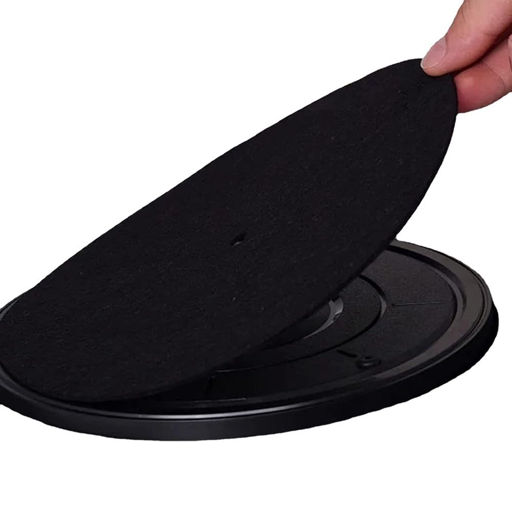 Tappetino antiscivolo in feltro per fonografo, vinile, CD, stampa digitale, tinta unita, protettivo e facile da pulire, 295 mm