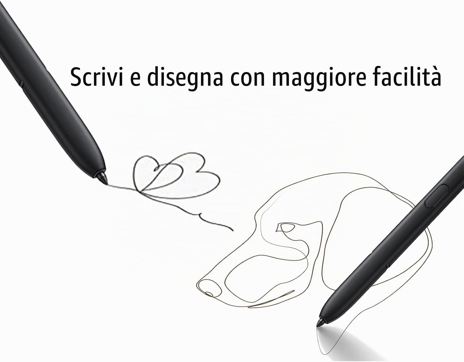 Galaxy S23 Ultra S Pen di ricambio per Samsung Galaxy S23 Ultra 5G Penna Stilo per Galaxy S23 Ultra Penna Stylus con FunzioneBluetooth,Nero