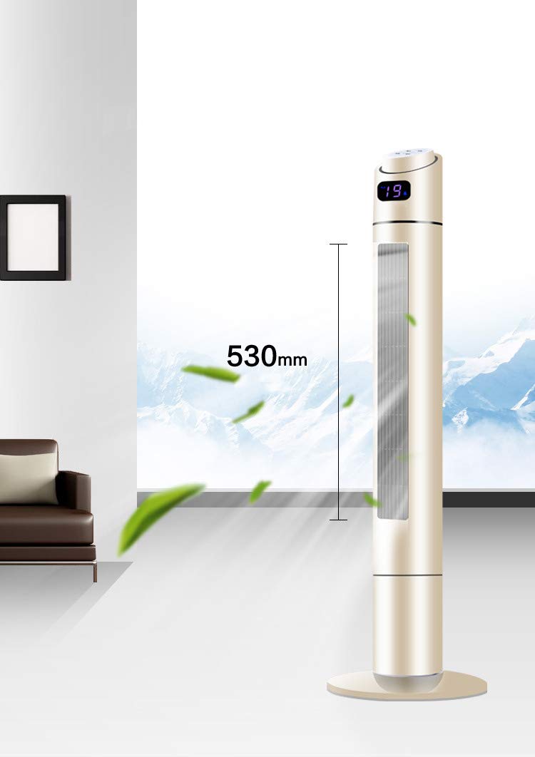 Ventilador De Torre Climatizadores Evaporativo Acondicionados Caudal 450m³/h 3 en 1 Ventilador De Piso Enfriador Temporizador Programable Hogar y Cocina
