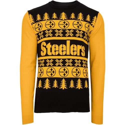 FOCO NFL Ugly Sweater Xmas Pullover Pittsburgh Steelers - XL