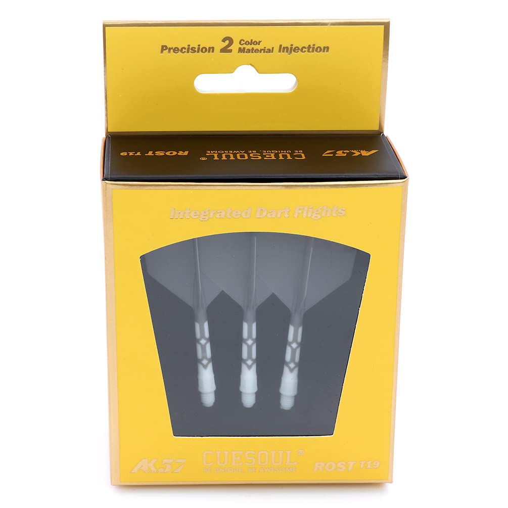 CUESOUL Rost T19 Eje de dardo Integrado y Forma de alas Grandes, Juego de 3