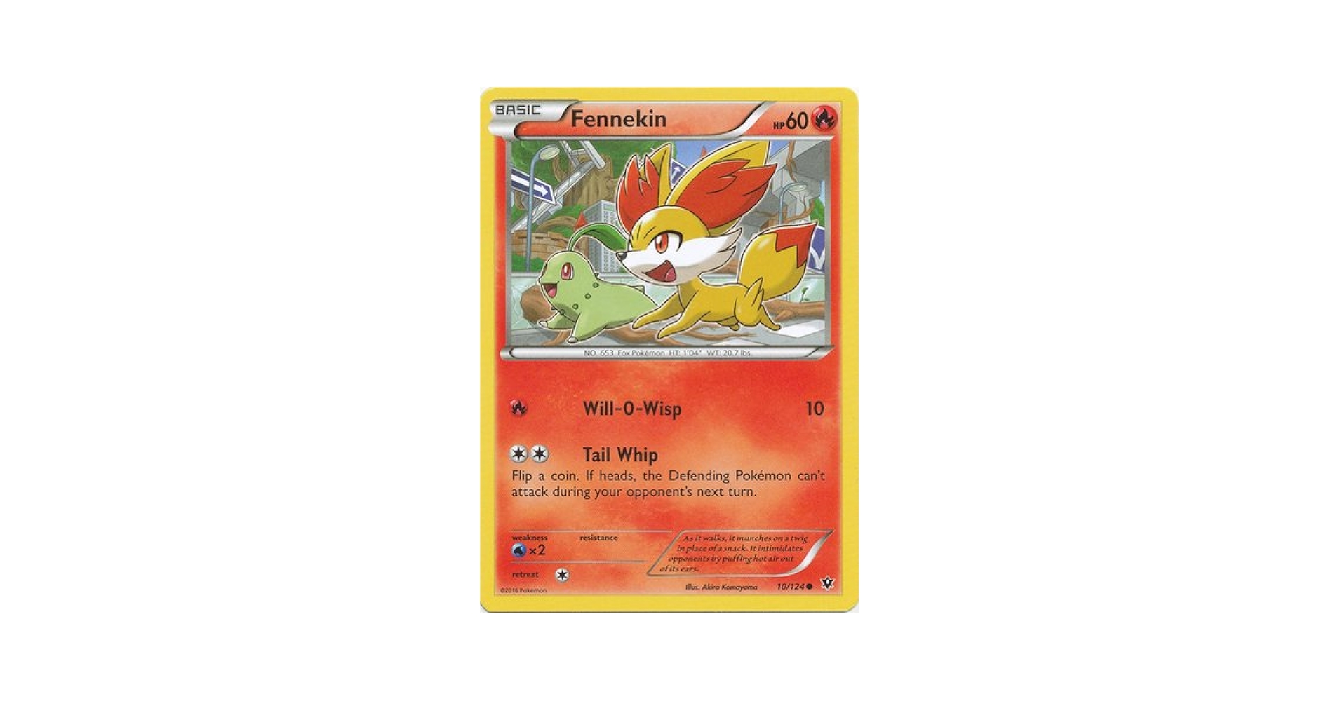 Amazon.com: Pokemon - Fennekin (10/124) - XY Fates Collide