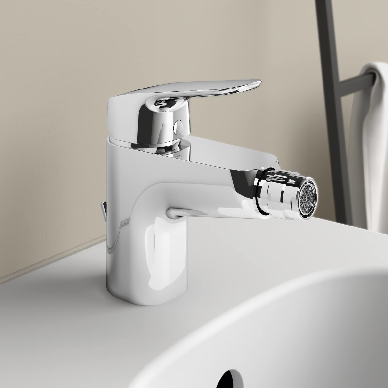 Ideal Standard Ceraflex - Miscelatore Monocomando Bidet con bocca di erogazione fissa; Cromato
