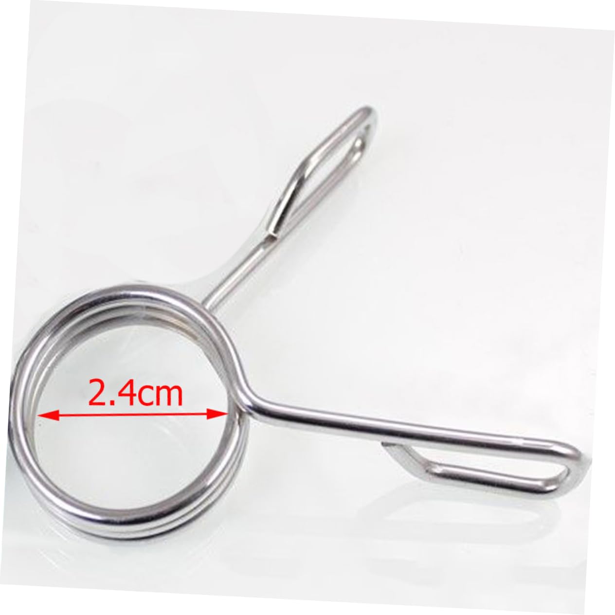 Homoyoyo Barbell Clamp Spring Clip 5pcs 24mm Dumbbell Collar Equipment Weightlifting Powerlifting Bar Spring Collar