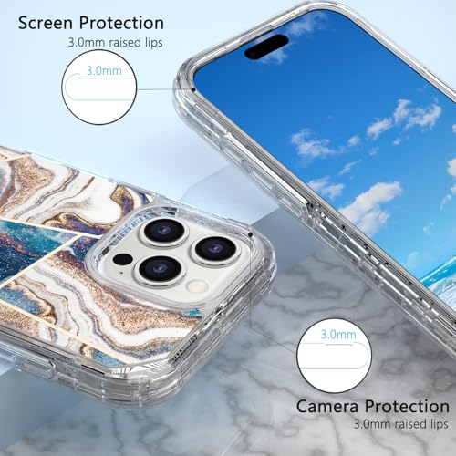 Coque marbrée iPhone 6 Plus chic pour le bureau et les sorties - 2