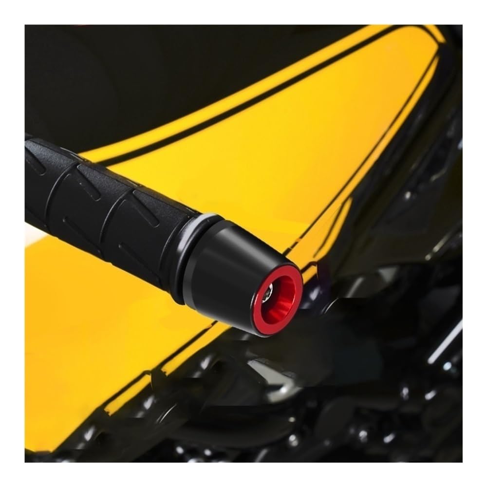 Terminali Manubrio per Moto per GSR 600 750 400 7/8''22 MM Manopole Manubrio Antivibrazione Contrappeso Tappi Terminali Manubrio(Orange)