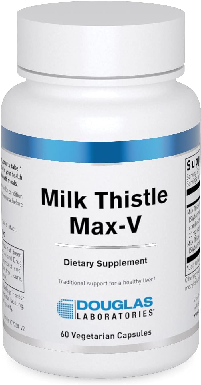 - Douglas Laboratories Milk Thistle Max-V | Standardized Herbal Extract for Liver Support | 60 Capsules