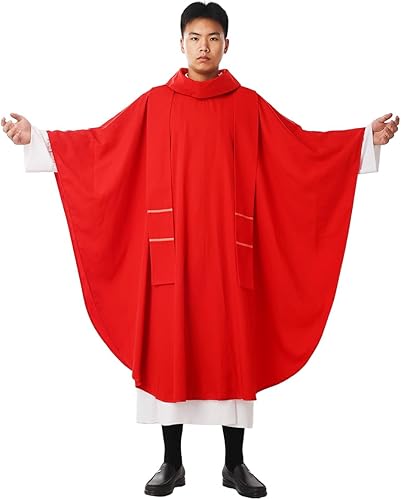 Miniatura 10 de BLESSUME Esperanza/Espíritu Iglesia Sacerdotes Sólidos Casulla Misas Vestiduras