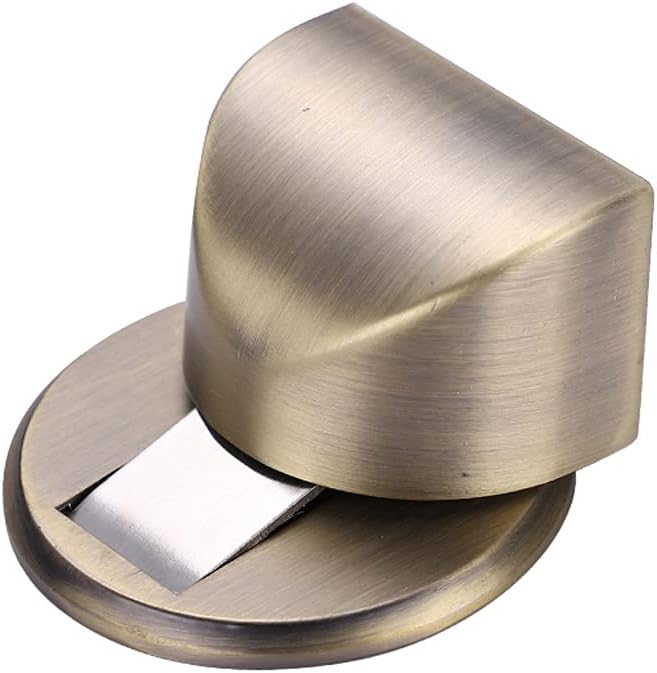 Punch-Free Door Stopper Hidden Door Holders Catch Floor Nail-Free Doors Anti-Collision Door Stop(Black)