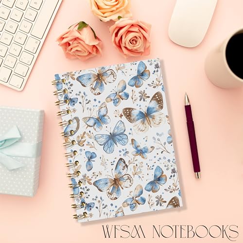 Carnet de notes preppy à offrir : superbe journal papillon bleu - 6